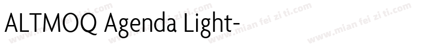 ALTMOQ Agenda Light字体转换